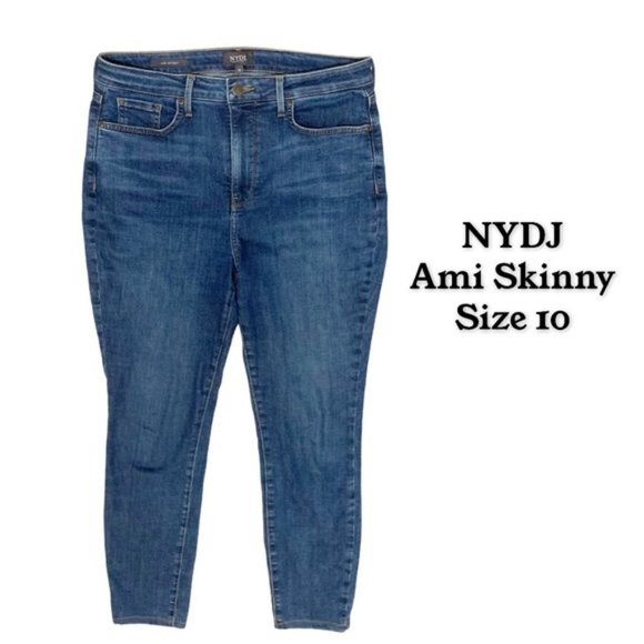 NYDJ Ami Skinny Jeans Blue Size 10 - Picture 2 of 10